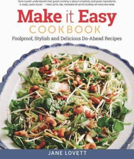 Cover of the Make It Easy Cookbook featuring a variety of easy, delicious recipes for home cooks.