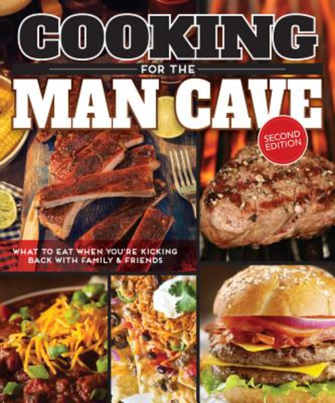 "Cookbook featuring over 100 recipes for grilling, smoking, and camping, perfect for culinary adventures in the man cave."
