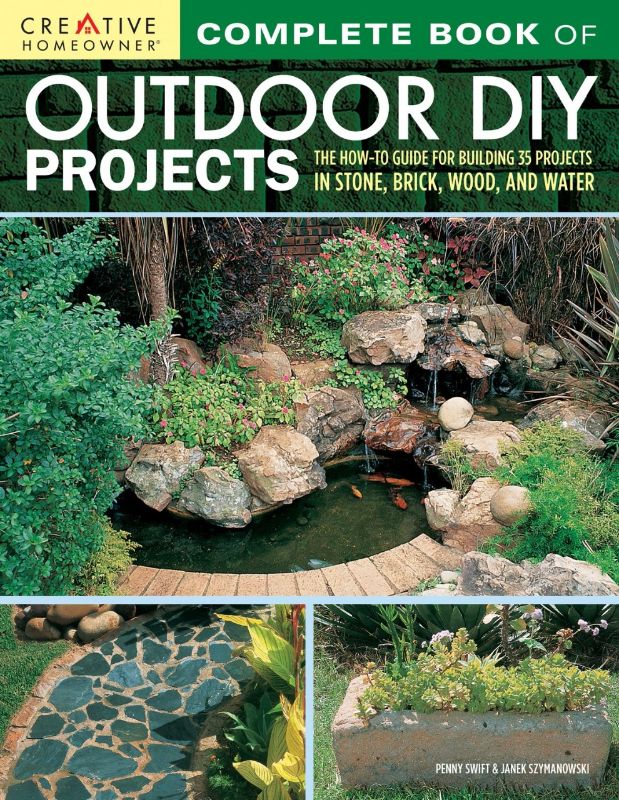 A comprehensive DIY guide featuring 35 outdoor projects, with step-by-step instructions and vibrant photos for every skill level.