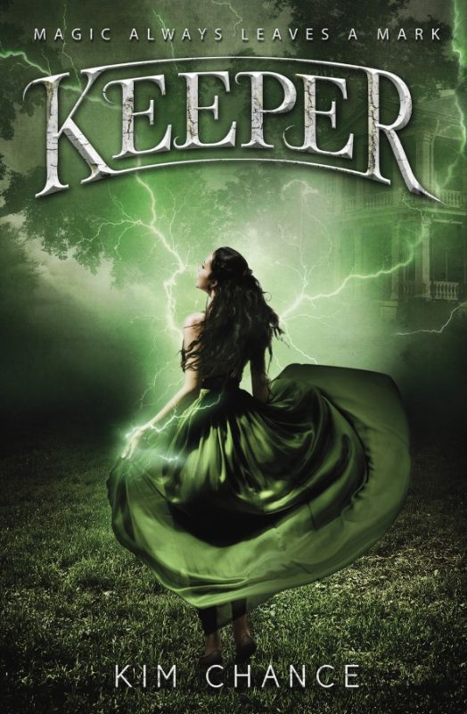 Book cover of "Keeper" featuring Lainey Styles, a witch battling a warlock for a powerful spell book.