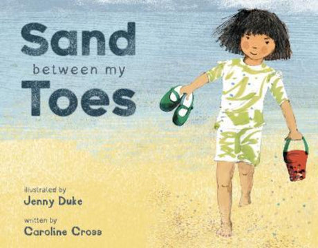 Colorful children's book 'Sand Between My Toes’ features a seaside adventure with vibrant illustrations and playful rhymes.