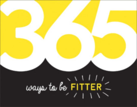 Book cover of '365 Ways to be Fitter' featuring fitness tips and meal suggestions for a healthier lifestyle.