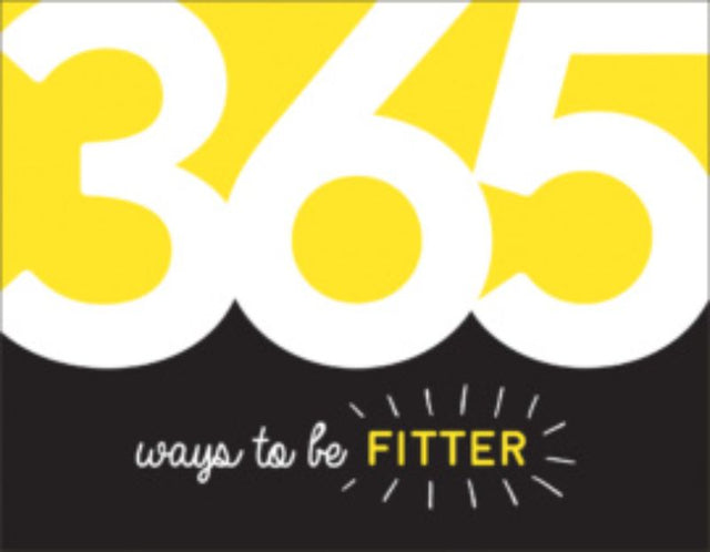 Book cover of '365 Ways to be Fitter' featuring fitness tips and meal suggestions for a healthier lifestyle.