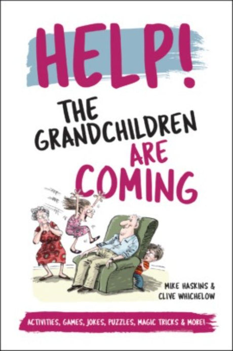 Hardback guide for grandparents filled with fun activities and jokes to engage grandchildren during visits.