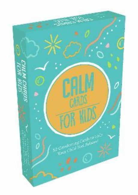 Colorful deck of 52 mindfulness cards for kids, promoting relaxation, kindness, and emotional well-being. Perfect for little hands.
