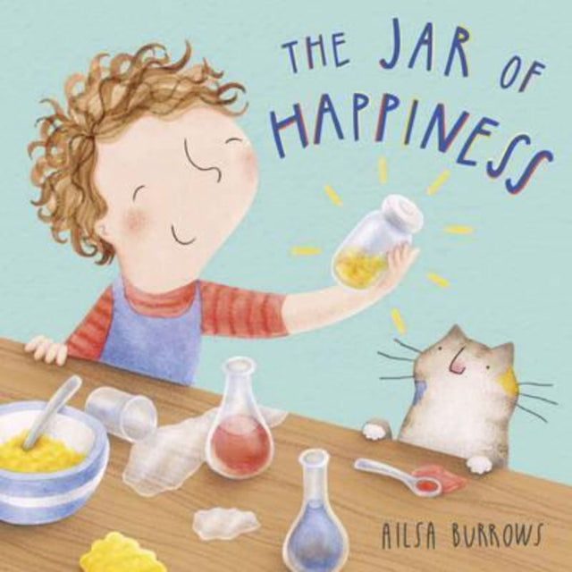 Illustrated cover of 'The Jar of Happiness', a children's book about Meg's journey to discover joy beyond her missing jar.