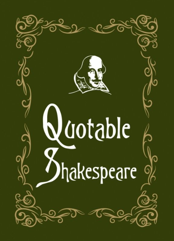 Hardback collection of Shakespeare's insightful quotes, perfect for literature lovers, measuring 101 x 136 mm.