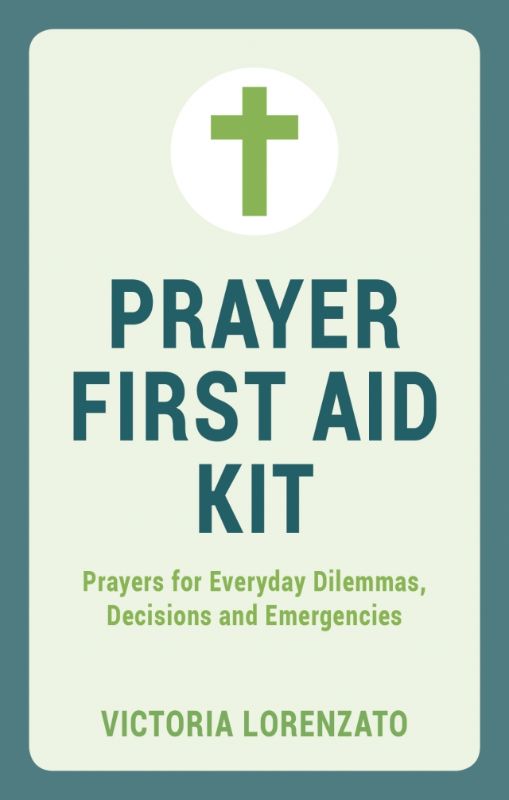 Hardback Prayer First Aid Kit with 192 pages of curated prayers for guidance and solace in life's challenges and celebrations.