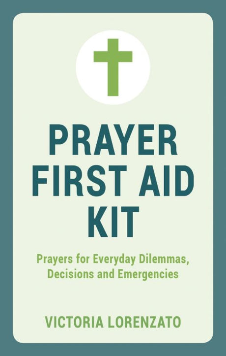 Hardback Prayer First Aid Kit with 192 pages of curated prayers for guidance and solace in life's challenges and celebrations.