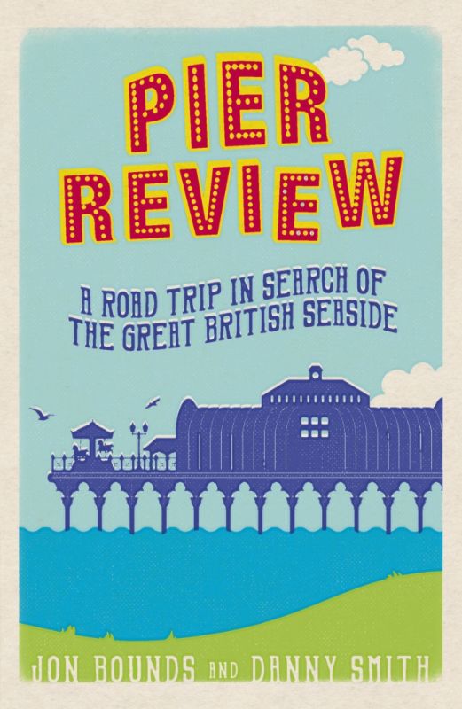 A travel memoir depicting a comedic road trip to explore England and Wales' surviving pleasure piers, filled with friendship and nostalgia.