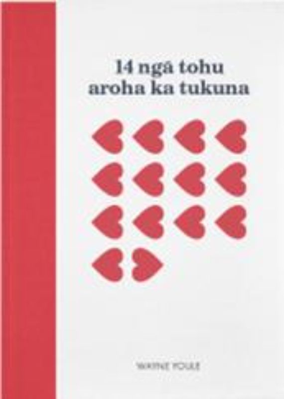 Children's book '14 Nga Tohu Aroha Ka Tukuna' featuring vibrant illustrations and imaginative ways to send kisses.