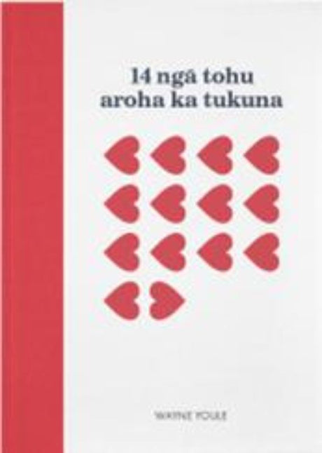 Children's book '14 Nga Tohu Aroha Ka Tukuna' featuring vibrant illustrations and imaginative ways to send kisses.