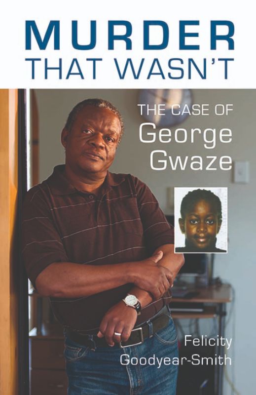 True crime book cover of 'Murder That Wasn't', detailing the wrongful accusations in the George Gwaze case.