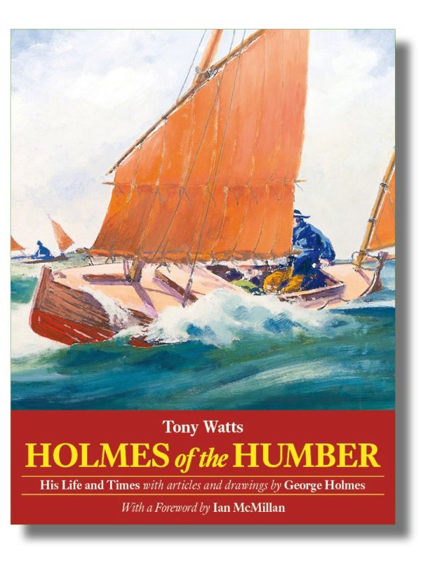 A paperback nautical exploration featuring enchanting anecdotes and illustrations by sailor George Holmes, celebrating coastal sailing.