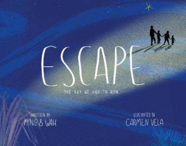 Hardback book 'Escape: One Day We Had To Run' featuring inspiring stories of resilience in the face of adversity.