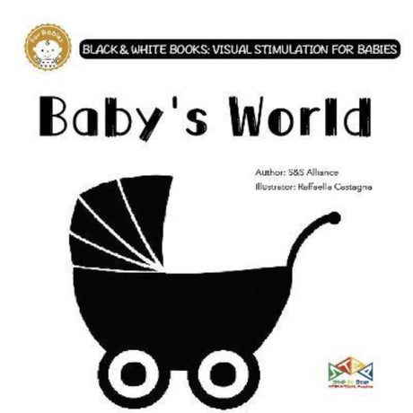 High-contrast black and white board books for babies, designed to stimulate brain development and engage with interactive features.