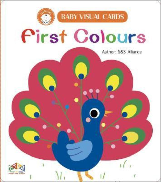 Brightly colored high-contrast cards designed for infants to enhance visual stimulation and brain development.