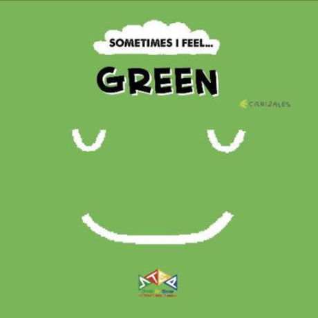 Hardback children's book 'Sometimes I Feel Green' teaches emotions through vibrant colors, perfect for ages 3-7.