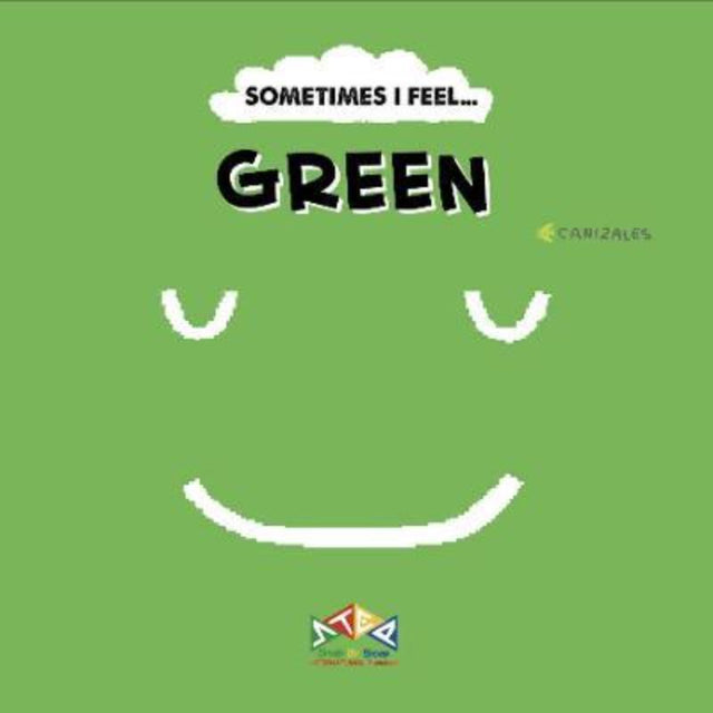 Hardback children's book 'Sometimes I Feel Green' teaches emotions through vibrant colors, perfect for ages 3-7.