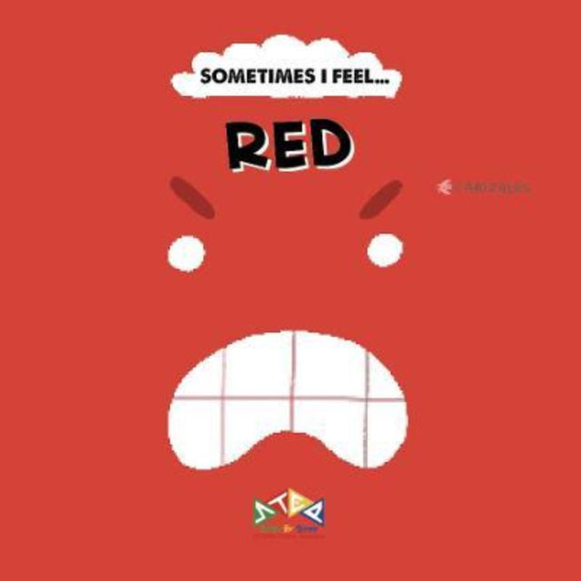 Hardback book "Sometimes I Feel Red" illustrating emotions through colors, fostering kids' emotional intelligence and understanding.