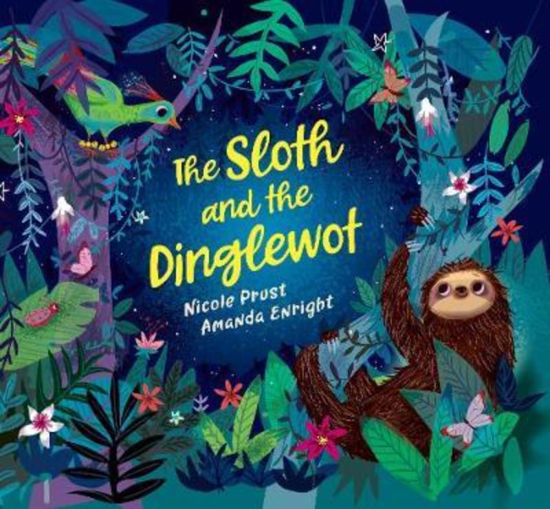 Illustration of Samuel the Sloth and the Dinglewot exploring together, showcasing themes of bravery and adventure.