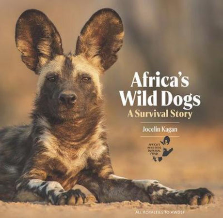 Hardback book showcasing Africa's wild dogs with stunning photography and insights on their conservation and social dynamics.