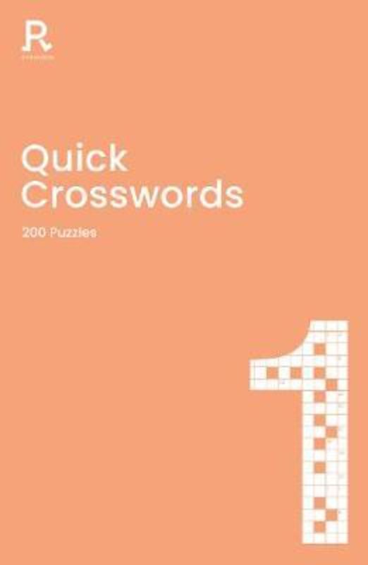 Quick Crosswords: Book 1 features 200 puzzles in a portable paperback, perfect for daily challenges and leisure activities.