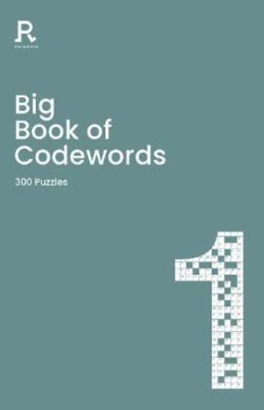 Big Book of Codewords Book 1: 300 unique puzzles in a stylish paperback, perfect for brain exercise and entertainment on-the-go.