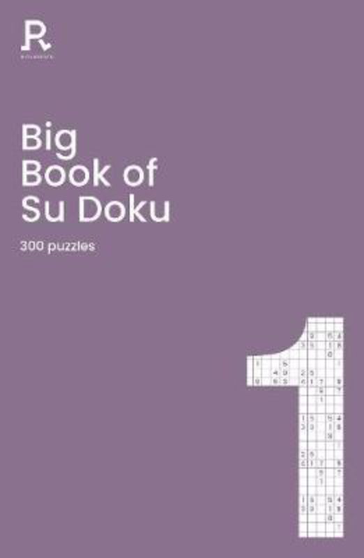 Hardback sudoku puzzle book featuring 300 challenges categorized by difficulty, perfect for enthusiasts and casual solvers alike.