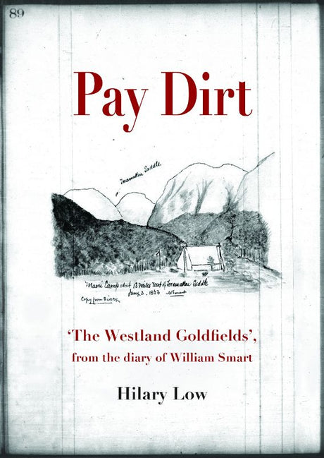 Cover of 'Pay Dirt: The Westland Goldfields', depicting William Smart's gold rush diary and historical insights.