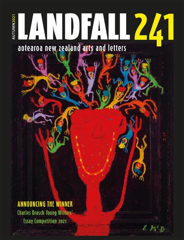 Cover of 'Landfall 241', a New Zealand literature collection, showcasing diverse narratives and artistic contributions.