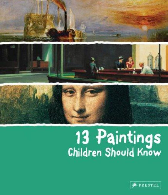 A children's book featuring large reproductions of 13 iconic paintings, with artist bios and interactive activities.