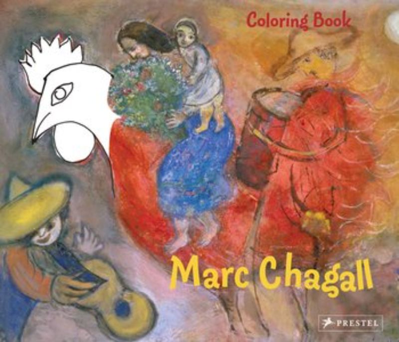 Colouring book featuring 32 pages of Marc Chagall's designs for children to unleash their creativity and imagination.