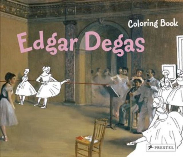 Colouring book featuring Edgar Degas's iconic works, designed for young artists to explore classic art and unleash creativity.