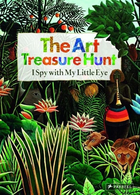 Colorful children's book featuring art masterpieces with "I Spy" challenges to enhance observation and creativity.