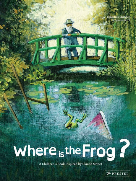 A vibrant children's book featuring a vain frog exploring Monet's garden, perfect for introducing art to young readers.