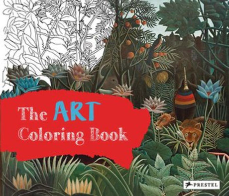 Coloring book for kids aged 4-8 featuring famous artworks, inviting creativity and artistic exploration through fun coloring activities.