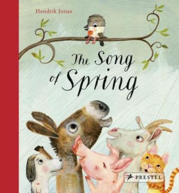 Illustrated storybook "The Song of Spring" invites children to explore animal sounds and friendship in a vibrant spring setting.