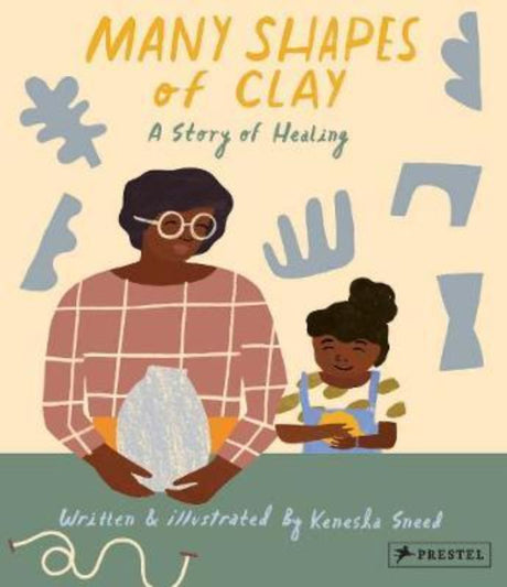 Illustrated hardback book 'Many Shapes of Clay' showcases Eisha's journey of creativity, healing, and emotional growth through art.
