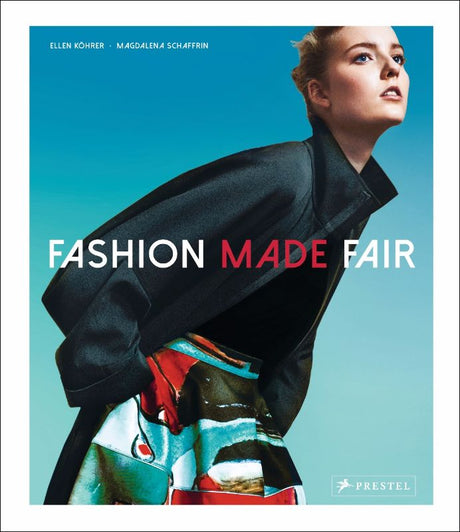 Hardback book "Fashion Made Fair" showcasing sustainable designers and eco-friendly fashion innovations.