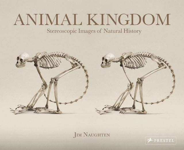 Cover of 'Animal Kingdom Stereoscopic', a hardback book featuring vibrant 3D images of diverse wildlife by Jim Naughten.