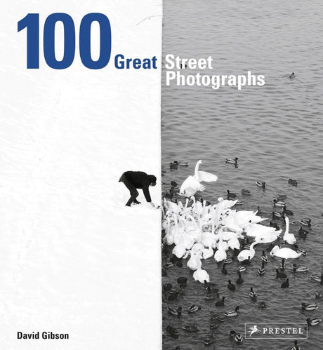 Hardback book '100 Great Street Photographs' by David Gibson showcasing 100 diverse, unpublished street photography images.