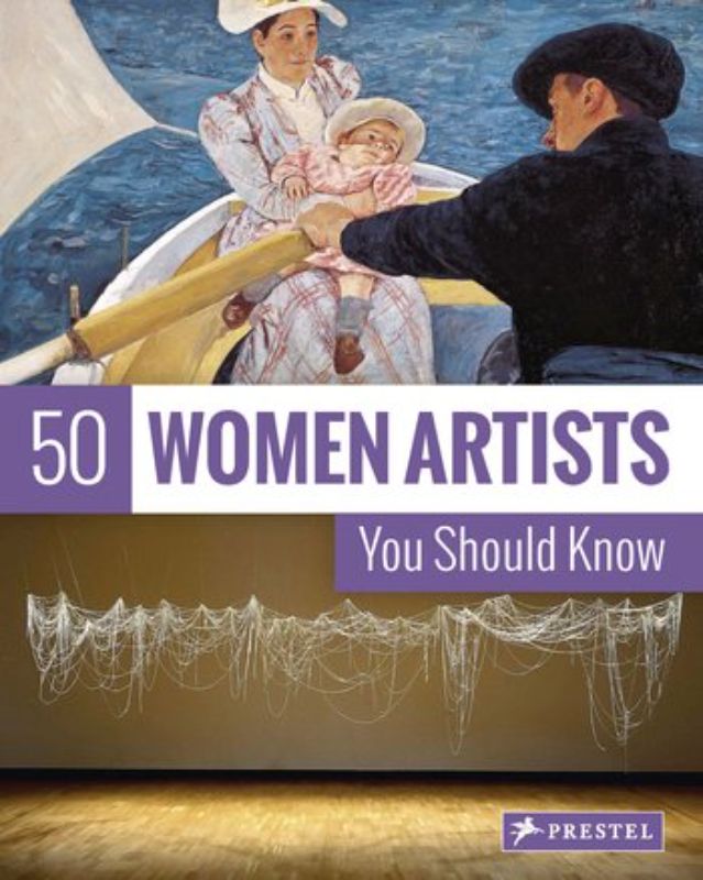 A comprehensive book showcasing impactful women artists from the Renaissance to Post-Modern era with rich illustrations.