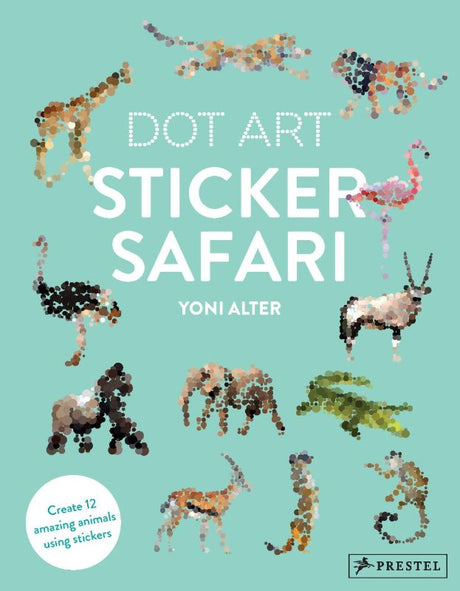 Dot Art Sticker Safari features colorful animal templates and stickers for a fun, creative activity for all ages.