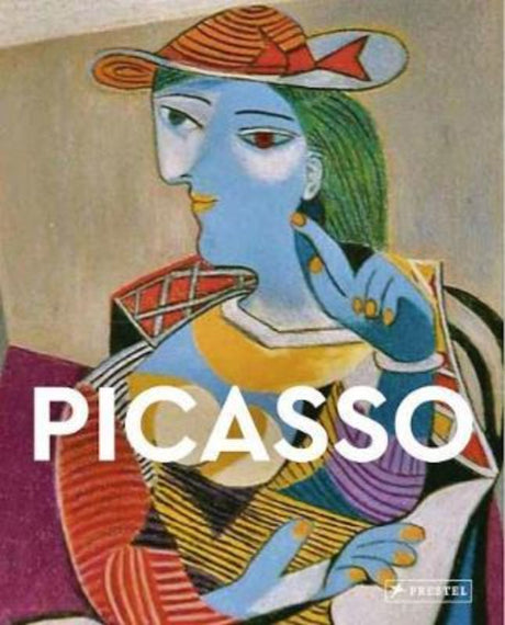 Book cover of 'Picasso - Masters of Art' by Rosalind Ormiston, featuring vibrant reproductions of Picasso's key works and artistic commentary.