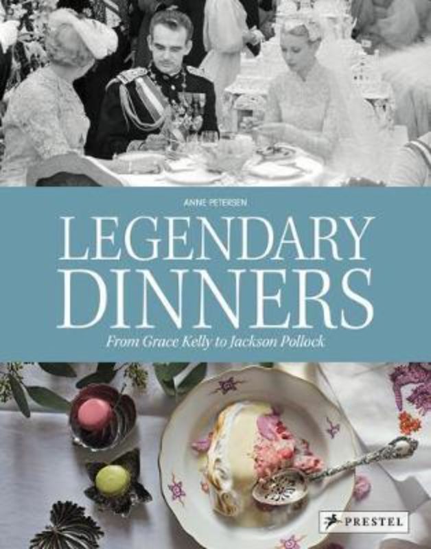 A hardback cookbook featuring 20 historic dinner menus inspired by iconic 20th-century celebrations and figures.