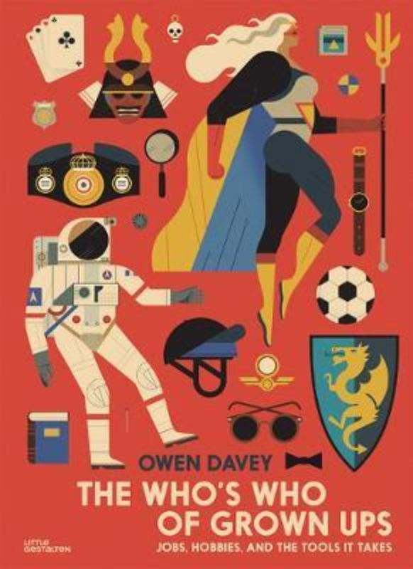 Colorful hardback book showcasing diverse professions, inspiring young readers with bold illustrations and imaginative exploration.