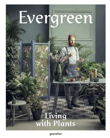 Hardcover book "Evergreen" offers urban gardening ideas with practical plans and inspiring photos for cultivating green spaces.