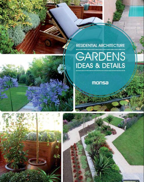 Hardback book by Patricia Martinez showcasing residential garden and landscape design ideas for transforming outdoor spaces.