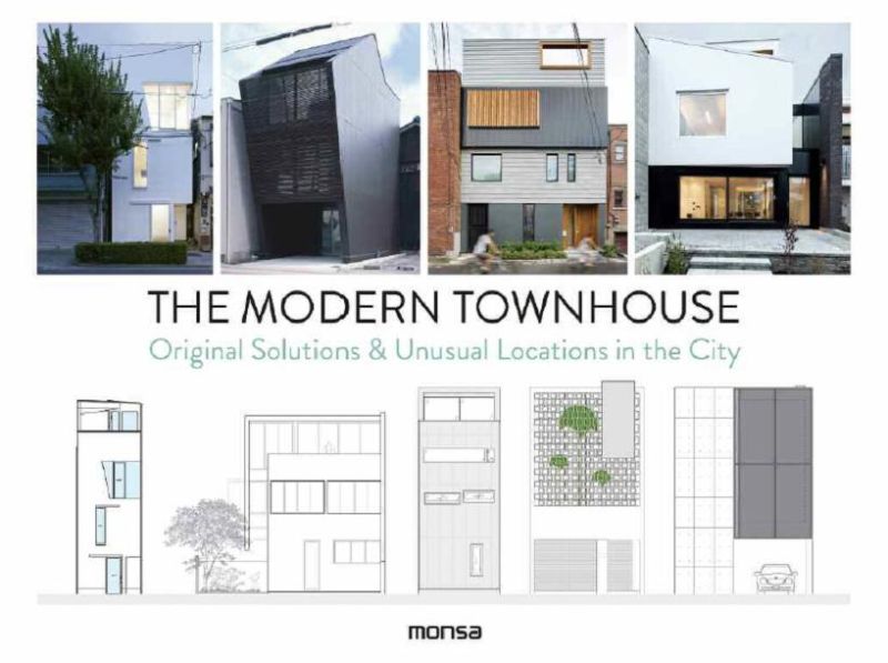 Hardback book 'The Modern Townhouse', showcasing innovative urban architecture for families, 144 pages of design inspiration.